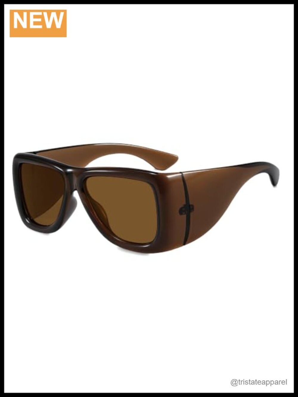 Oversized Chunky Shield Retro Aviator Sunglasses UV400 Wrap Around